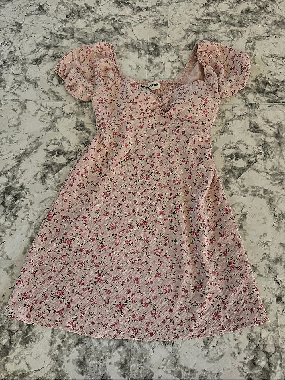 No Boundaries Floral Girls' Casual Dress in Pink